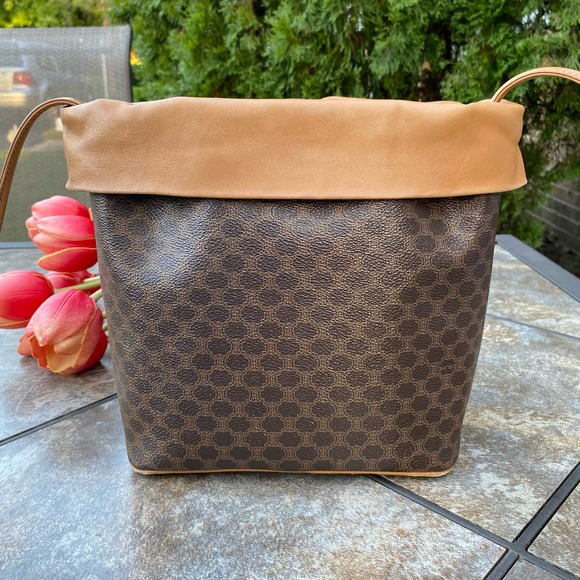 Celine Vintage Macadam Drawstring Bucket Bag - Picture 4 of 16